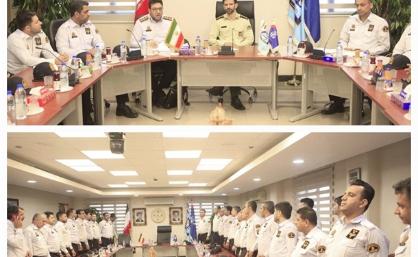 بازدید فرمانده یگان حفاظت سازمان بنادر و دریانوردی از بنادر استان بوشهر