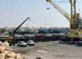 دومین محموله ترانزیت خودرو در بندر گناوه تخلیه شد