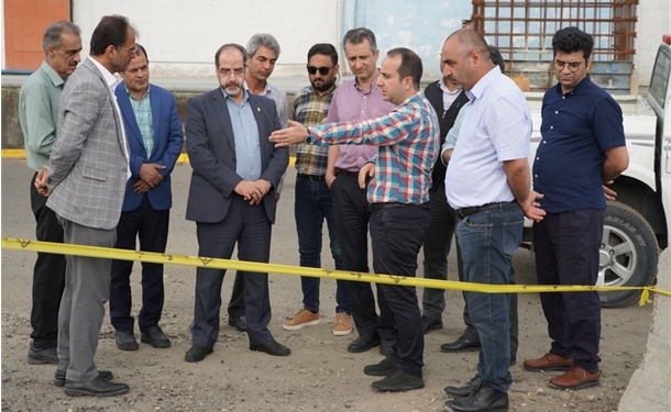 بازدید و بررسی مدیرکل مهندسی عمران و نظارت بر طرح ها سازمان بنادر از پروژه های عمرانی و زیرساختی بنادر استان گیلان