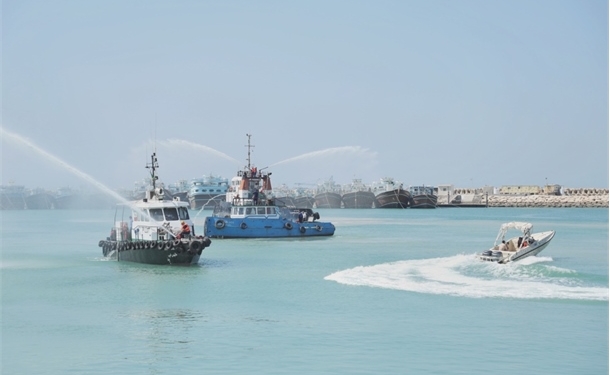 برگزاری مانور اطفاء حریق در بندر دیر