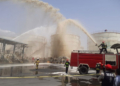 برگزاری موفق مانور اطفاء حریق و امداد در مخازن ذخیره مشتقات نفتی/ انجام ۱۲ مانور تا پایان سال جاری در بندر شهید رجایی