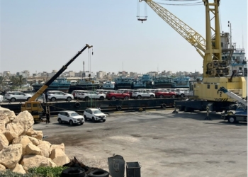 دومین محموله ترانزیت خودرو در بندر گناوه تخلیه شد