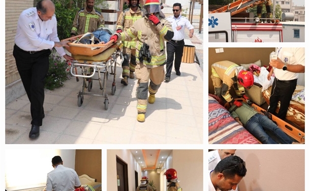 مانور عملیاتی پدافند زیستی در  بندر بوشهر برگزار شد