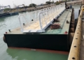 ساخت سه فروند اسکله فلزی شناور در بندر شهید رجایی