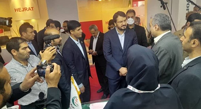بازدید وزیر راه از غرفه شرکت حمل‌و‌نقل ترکیبی در نمایشگاه حمل‌و‌نقل ریلی