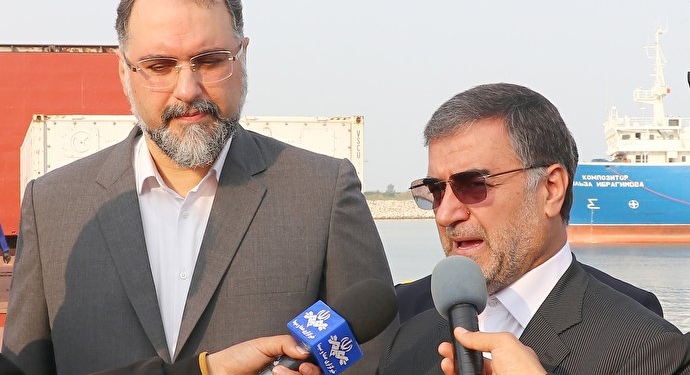 صادرات نخستین محموله مرکبات مازندران از سوی کشتیرانی دریای خزر به روسیه