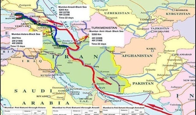 ایران پل ارتباط شمال و جنوب می شود