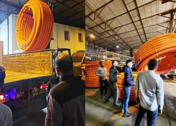 کابل‌های مخابراتی و فیبرنوری از بندر پهل به بندر قشم انتقال یافت