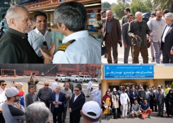 بازدید مشاور عالی فرمانده کل قوا از بندر شهید رجایی