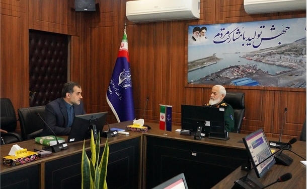 دیدار فرمانده قرارگاه عملیاتی غدیر شمال کشور با مدیر کل بنادر و دریانوردی امیرآباد