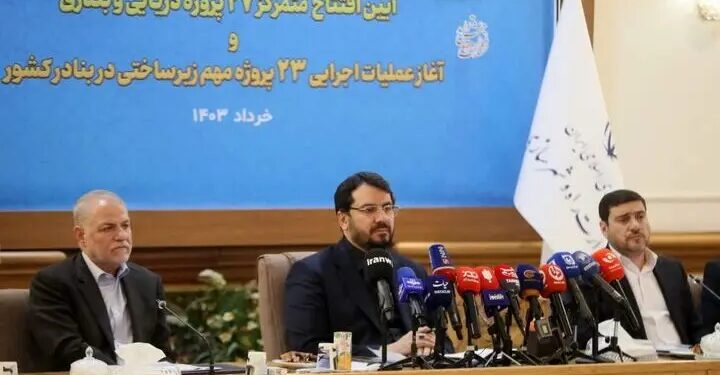 افتتاح و آغاز عملیات اجرایی ۵۰ پروژه بندری و دریایی