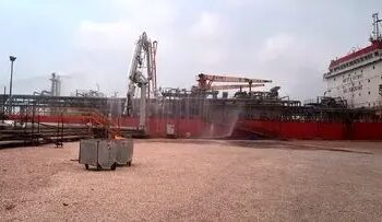 انتقال اضطراری تانکر حامل گاز آمونیاک به لنگرگاه عسلویه