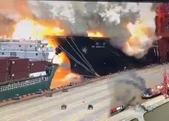 پایانه کانتینری جهان بندر نینگبو چین از فعالیت خارج شد