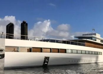 طراحی عجیب کشتی ۱۲۰ میلیون دلاری استیو جابز/ وسواس خالق آیفون!/ عکس