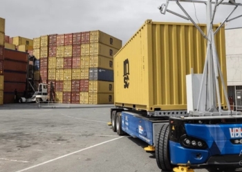 رونمایی از تجهیزات هوشمند جابه‌جایی کانتینر در بندر آنتورپ