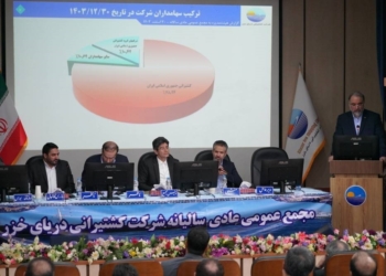 افزایش عملکرد و درآمد کشتیرانی دریای خزر در سال ۱۴۰۳/تقسیم سود ۳۶۰ ریالی به ازاء هر سهم