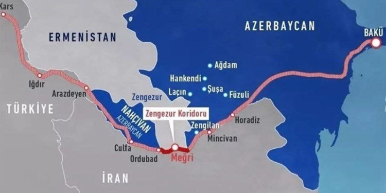 تلاقی استراتژی‌کریدور زنگزور و ژئوپلیتیک دریای خزر