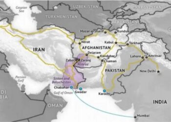 نقشه اهمیت بندر چابهار