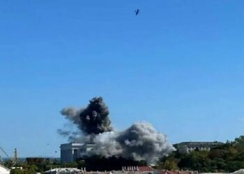 حمله به کشتی باری ترکیه در بندر چورنومورسک اوکراین