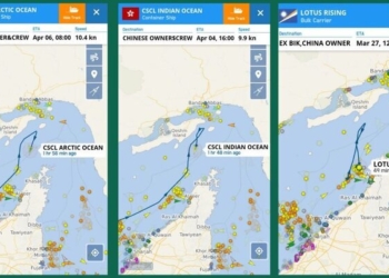 تردد هرگونه کشتی "از و به" مبدا بنادر همپیمانان دشمنان از هر کریدوری ممنوع است