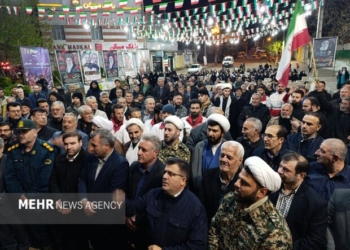 اجتماع باشکوه مردم بیله سوار در شب پنجاه و دوم